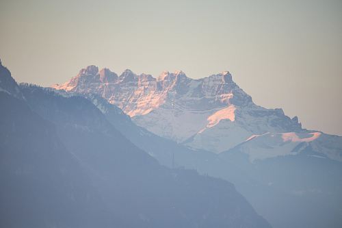 aerial photography of mountain